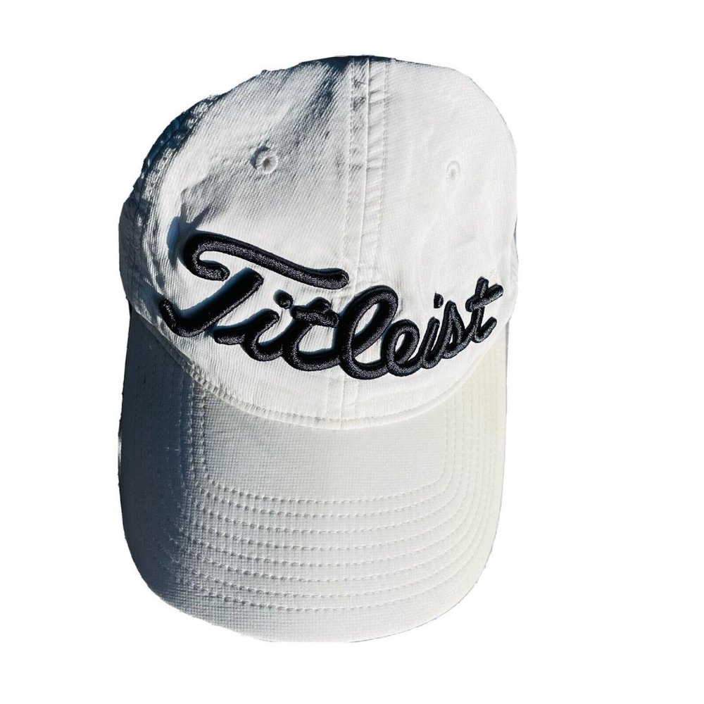Titleist Drew Pro V1 Golf Hat Cap White Adjustable